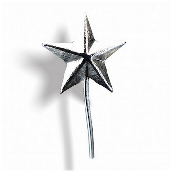 Étoile argent petit modèle - 12 mm  